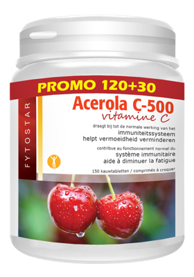 Fytostar Energie Acerola 500 Vitamine C 150Tabletten Fytostar Energie Acerola 500 Vitamine C 150Tabletten