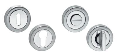 WC garnituur rond rvs mat/glans WC 6-7mm