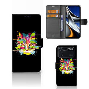 Xiaomi Poco X4 Pro 5G Leuk Hoesje Cat Color