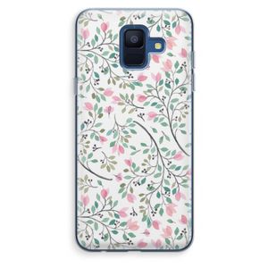 Sierlijke bloemen: Samsung Galaxy A6 (2018) Transparant Hoesje