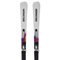 Salomon E Addikt Pro 66 + Mi12 GW F80 Ski White/Race Blue/Rhodamine 163