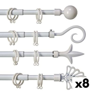 Stang voor Gordijnen Gift Decor Uitschuifbaar 170 - 320 cm (8 Stuks)