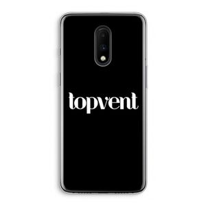 Topvent Zwart: OnePlus 7 Transparant Hoesje