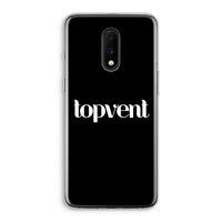 Topvent Zwart: OnePlus 7 Transparant Hoesje