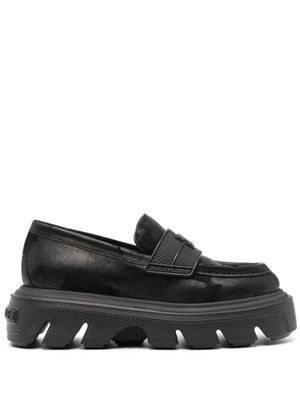 Casadei mocassins Generation C à logo embossé - Noir