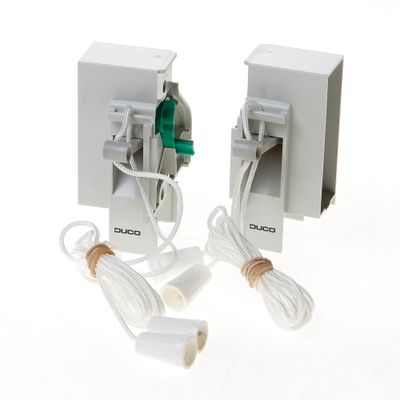 Koordbed.set Ducoklep ventilatierooster 15/34 grijs Koordbed.set Ducoklep ventilatierooster 15/34 grijs