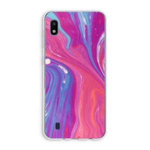 Paarse stroom: Samsung Galaxy A10 Transparant Hoesje