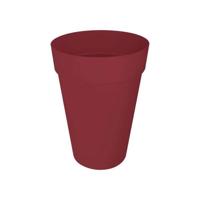 Bloempot - Elho - Loft Urban Rond - Hoogte 35 - Rood - L 34 x B 33,5 x H 45 cm - Buiten - 100% gerecycled