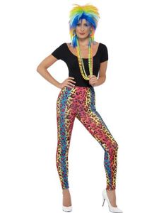 80's Legging neon luipaard print