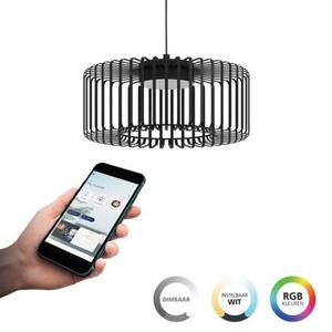 EGLO connect.z Ginestrone-Z Hanglamp - Ø 45 cm - Zwart|Wit - RGB