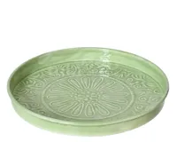 Decoratieschaal Metaal Ø32cm Groen