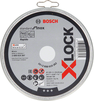 Bosch Accessoires X-LOCK Slijpschijfblik 10x Standard for Inox 10x125x1x22.23mm, recht - 1 stuk(s) - 2608619267 - thumbnail