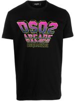 DSQUARED2 t-shirt en coton à imprimé graphique - Noir - thumbnail