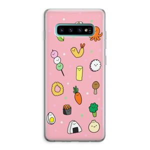 Happy bento friends: Samsung Galaxy S10 Plus Transparant Hoesje