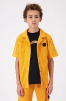 Black Bananas Waffle Shirt Kids Oranje - Maat 128 - Kleur: Oranje | Soccerfanshop