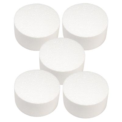 5x Piepschuim schijven 15 cm breed en 7 cm dik