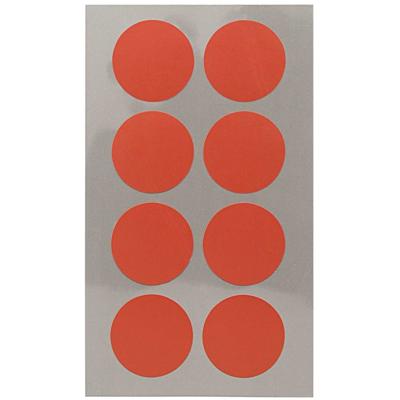 Hobby stickers - 32x stuks - rode ronde stickers - Kantoor stickers - Scrapbook - knutselmateriaal