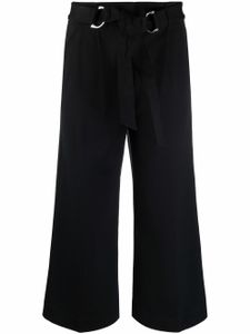 Lauren Ralph Lauren pantalon ample court à taille ceinturée - Noir