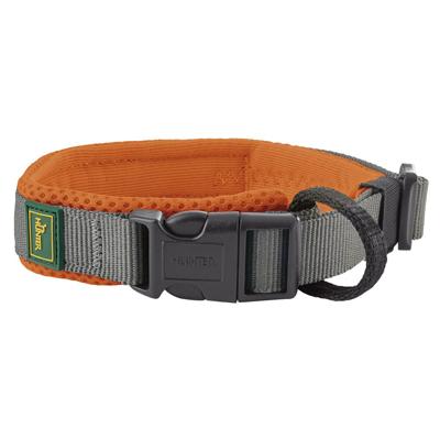 HUNTER Hondenhalsband Maldon, oranje/grijs, Maat: M