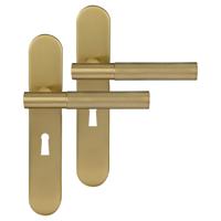 Differnz | Utrecht deurkruk | ovaal schild | sleutel 56 mm | goud Differnz | Utrecht deurkruk | ovaal schild | sleutel 56 mm | goud
