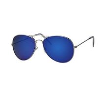 Piloten zonnebril/feestbril met blauwe glazen voor volwassenen   -