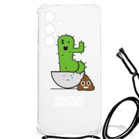 Samsung Galaxy A55 Stevig Bumper Hoesje Cactus Poo