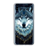 Darkness Wolf: Samsung Galaxy A20s Transparant Hoesje