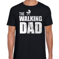 The walking dad t-shirt zwart voor heren - Aanstaande papa cadeau - thumbnail