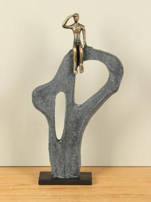 Bronslook beeld De Vooruitkijker, 47 cm