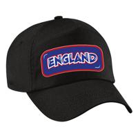 Verkleed feest pet - zwart - Engeland - landen thema - zonneklep pet - volwassenen
