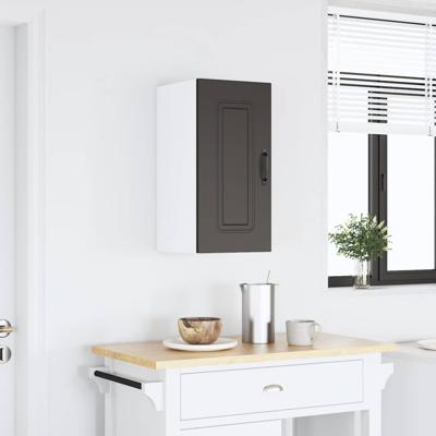 Keukenwandkast Kalmar bewerkt hout zwart