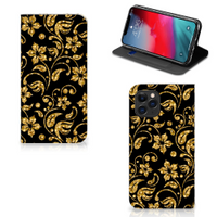 Apple iPhone 11 Pro Smart Cover Gouden Bloemen