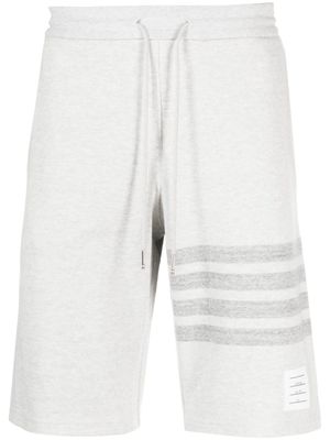 Thom Browne short de jogging à détails rayés - Gris