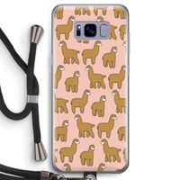 Alpacas: Samsung Galaxy S8 Transparant Hoesje met koord Alpacas: Samsung Galaxy S8 Transparant Hoesje met koord