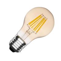 A60 E27 6W classic goud / gold LED lamp (dimbaar)
