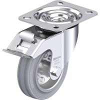 Blickle LE-VE 100R-FI-SG Zwenkwiel met rem Wieldiameter: 100 mm Draagvermogen (max.): 70 kg 1 stuk(s)