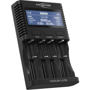 Ansmann Powerline 4 Ultra Batterijlader NiCd, NiMH, Li-ion AAA (potlood), AA (penlite), C (baby), D (mono), 10340, 10350, 10440, 10500, 12500, 12650, 13500,