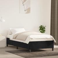 Bedframe fluweel zwart 90x200 cm