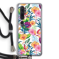 Tropisch 2: Xiaomi Mi Note 10 Pro Transparant Hoesje met koord