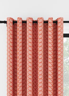 Orla Kiely - Ringgordijn - Linear Stem Pink and Tomato