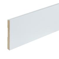 Gelakte plint 120x12 - Amsterdam wit RAL 9010