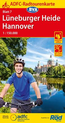 Fietskaart 7 ADFC Radtourenkarte Lüneburger Heide - Hannover | BVA BikeMedia