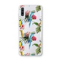 Kleurrijke papegaaien: Samsung Galaxy A70 Transparant Hoesje