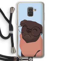 Ludo: Samsung Galaxy A8 (2018) Transparant Hoesje met koord