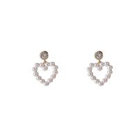 Day&Eve Oorbellen Small Pearly Heart | Goud