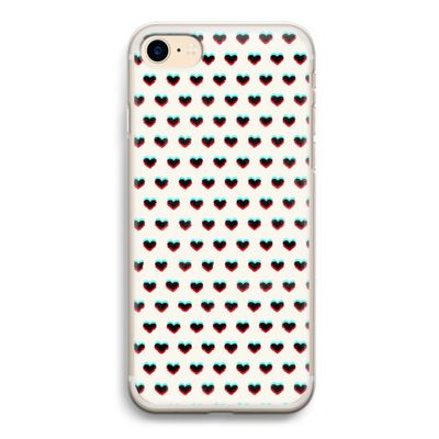 Hartjes: iPhone 7 Transparant Hoesje
