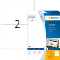 A4 textieletiketten 199,6x143,5mm wit 20 vel Herma 4519