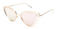 Kost zonnebril dames goud met lichtroze lens (19 020) - thumbnail