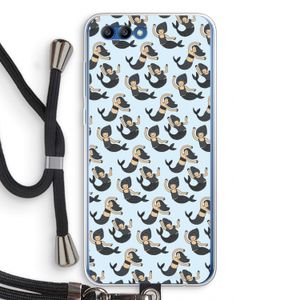 Zeemeermin: Honor 10 Transparant Hoesje met koord