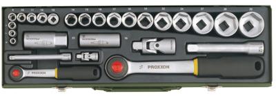 PROXXON Socket wrench set 1/2"+1/4" (27 pcs.)
